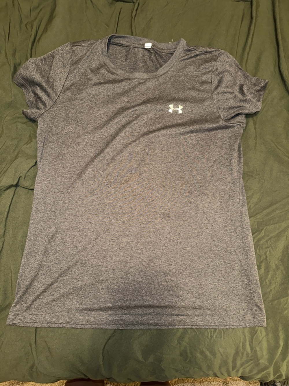 Under Armour Women's Charcoal Heather Short-Sleeve Performance Tee